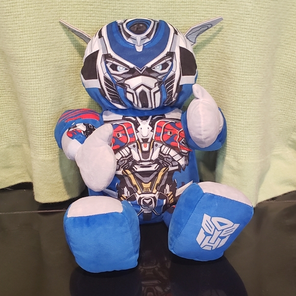 Build A Bear Transformers Optimus Prime Autobot Movable Bear Plush - Picture 4 of 7